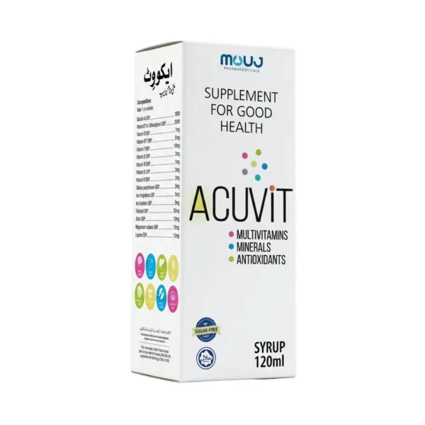 cuvit sugar-free syrup, a supplement containing multivitamins,