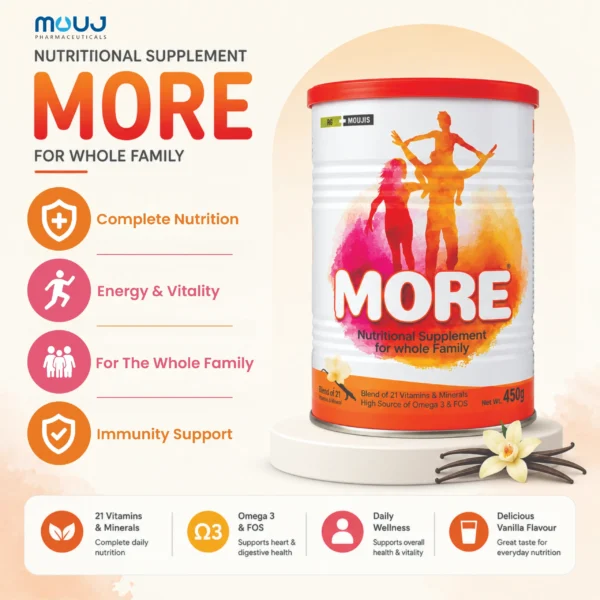 MORE family nutritional supplement 450g by Mouj Pharmaceuticals