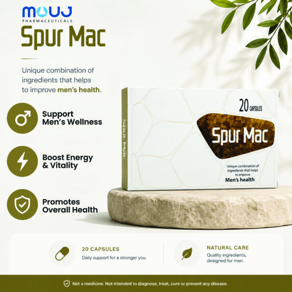 Spur Mac Capsules – Advanced Men’s Health - 20 Capsules - Image 2