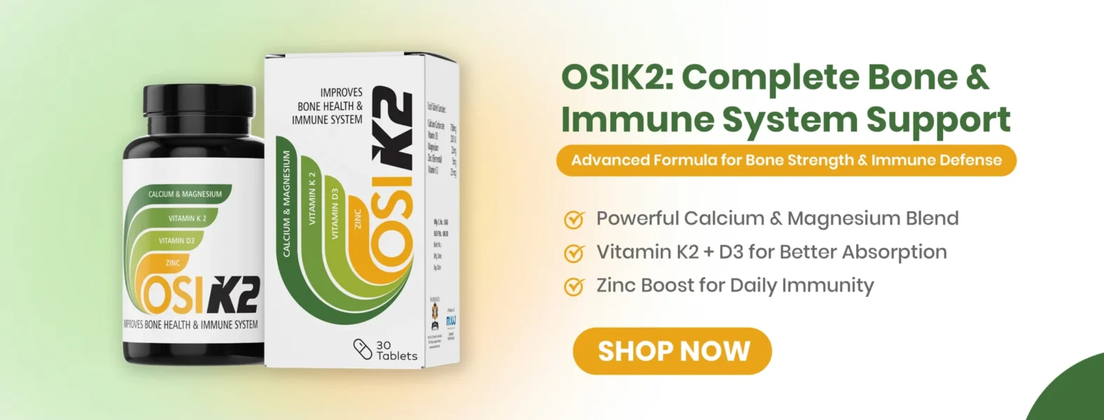 OSIK2: Complete Bone & Immune System Support.