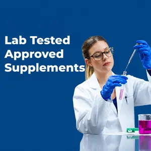 Lab tested supplement quality at MOUJ Pharmaceuticals Header logo