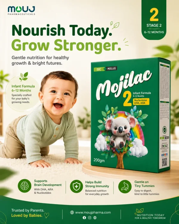 Mojilac Stage 2 infant formula for growing babies